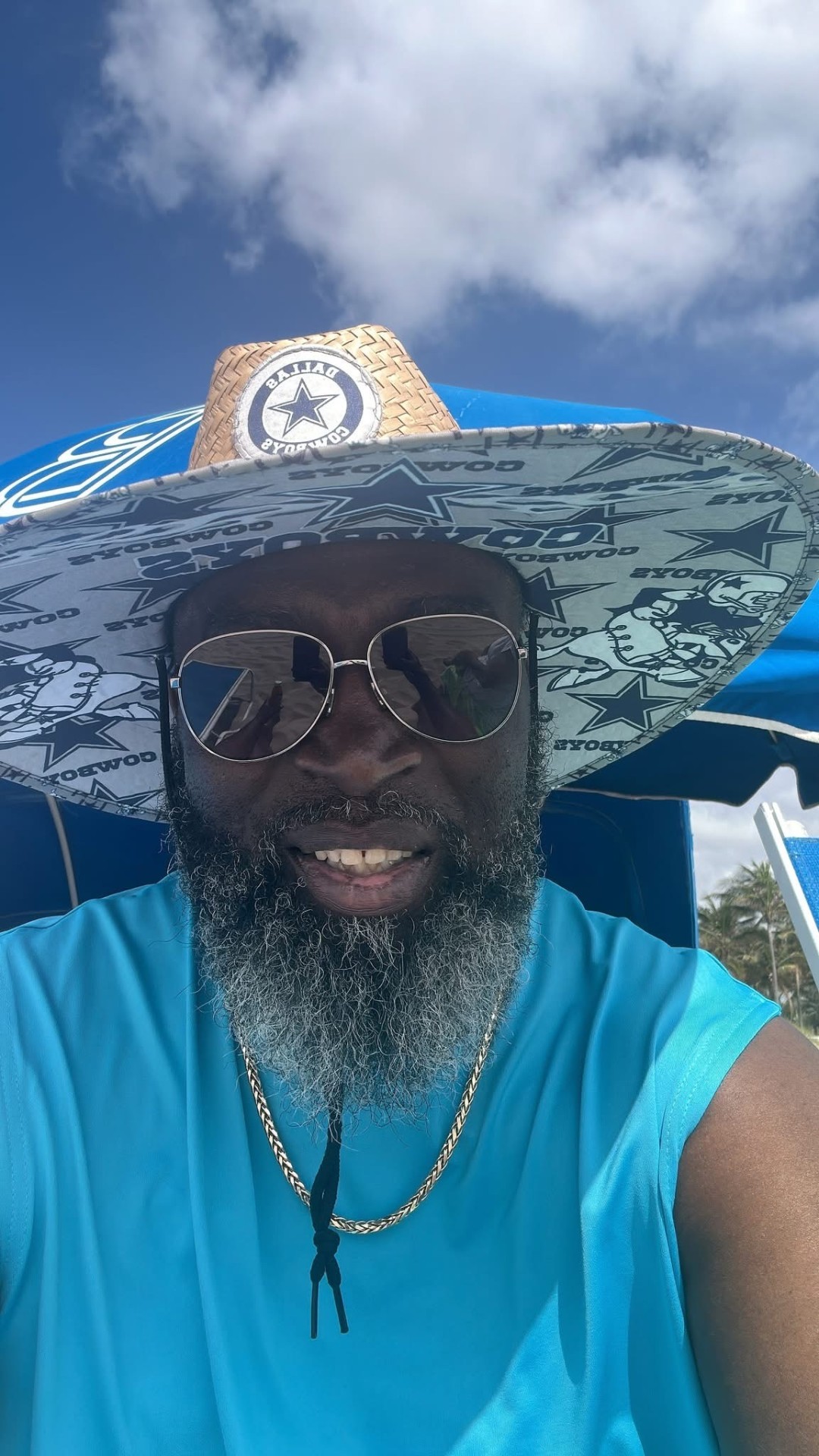 Lewis on game day with his people